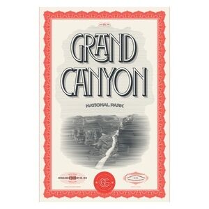 Grand Canyon National Park Artist Series Postcard by Type Hike
